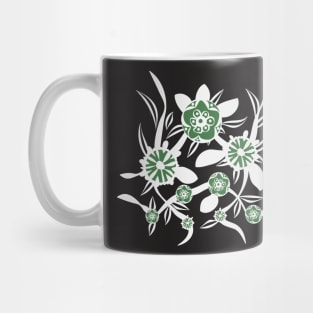 Green flowers Mug